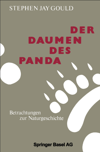 Book cover of Der Daumen des Panda: Betrachtungen zur Naturgeschichte by Stephen Jay Gould Book cover of Der Daumen des Panda: Betrachtungen zur Naturgeschichte by Stephen Jay Gould